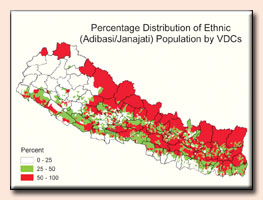 Janajati distribution VDC